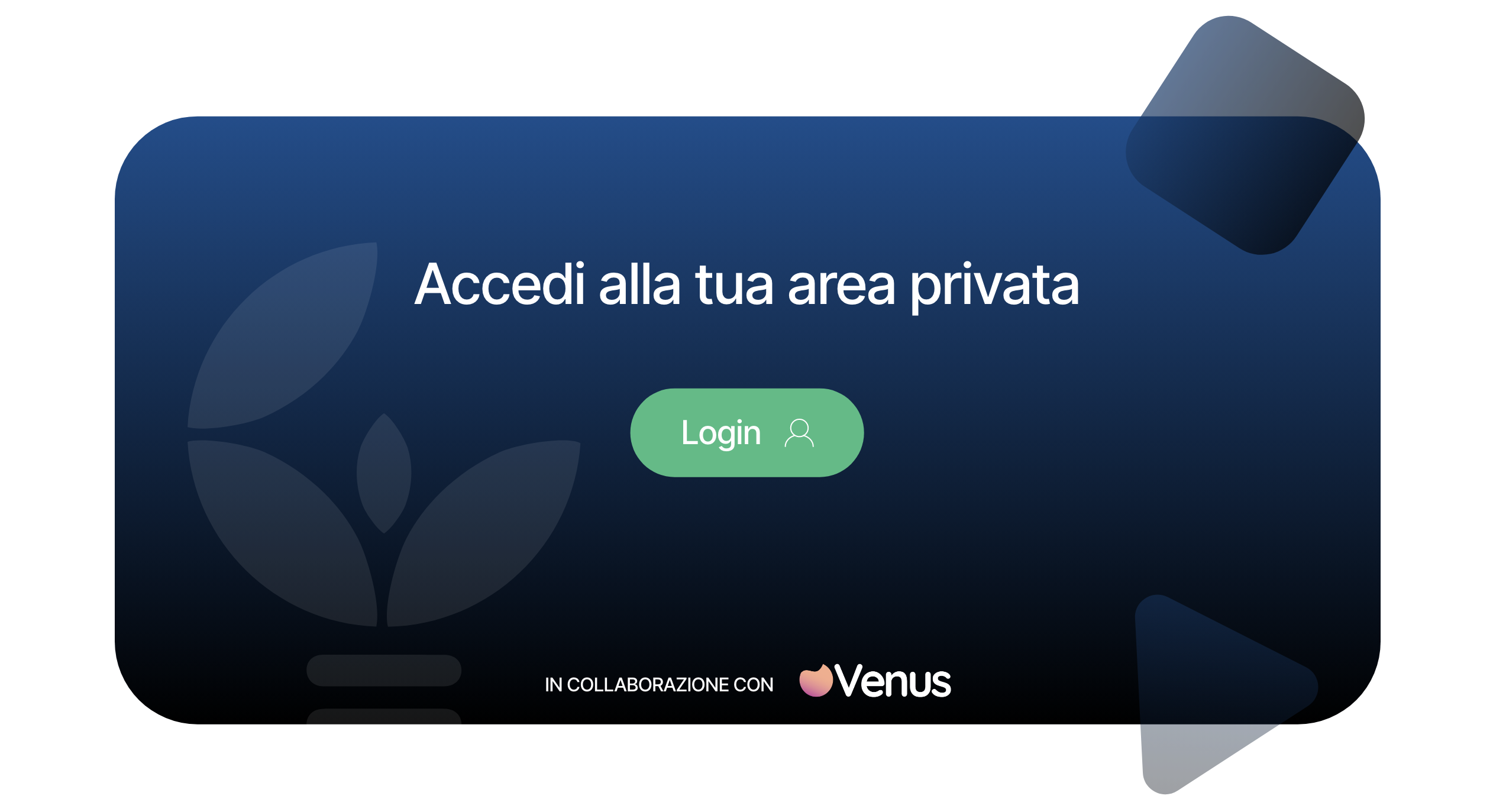 Accedi alla tua area privata